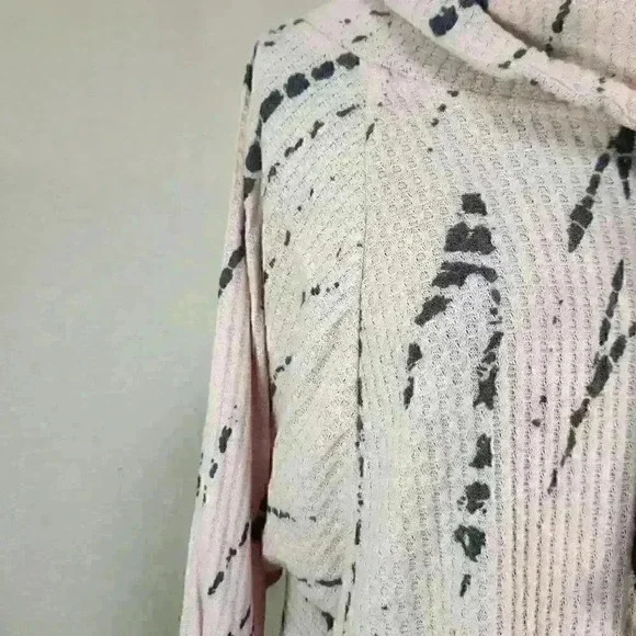 MNY‎ Marc New York Performance Medium Waffle Weave Soft Pink Long Sleeve Top - Picture 11 of 12